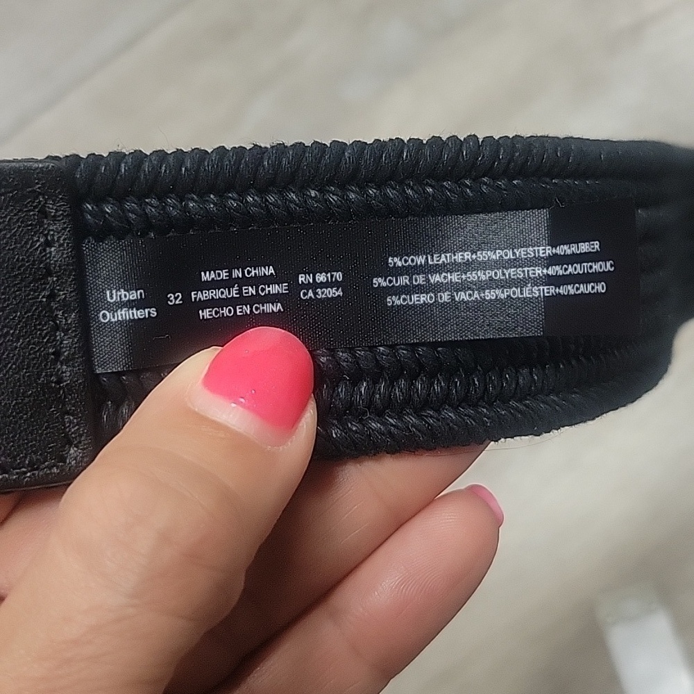 Urban Outfitters Size 32 Black Woven Belt NWOT - Picture 4 of 4
